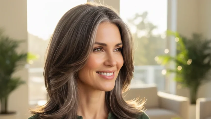 The New Natural Why American Women are Swapping Full Coverage for Grey Blending